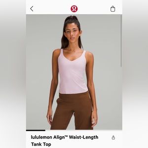 Lululemon align waist-length tank